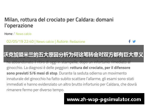 沃克加盟米兰的五大原因分析为何这笔转会对双方都有巨大意义